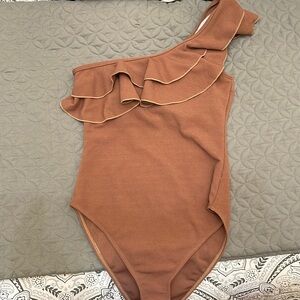 One shoulder one piece swim suit